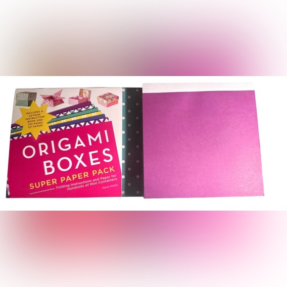 Origami Boxes Super Paper Pack: Folding Instructions and Paper, craft kit - Picture 5 of 8